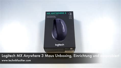 Logitech Mx Anywhere 3 Maus Unboxing Einrichtung Und Ausprobiert Youtube