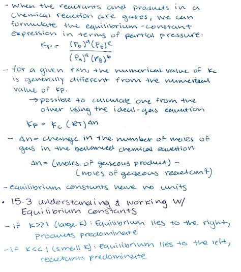 Solution General Chemistry Chemical Equilibrrium Constants