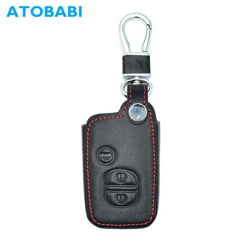 Atobabi Real Leather Car Key Case Cover For Toyota Land Cruiser Prado