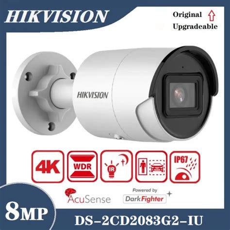 HIKVISION DS 2CD2083G2 IU ACUSENSE 8MP 4K PoE Built In Mic Bullet