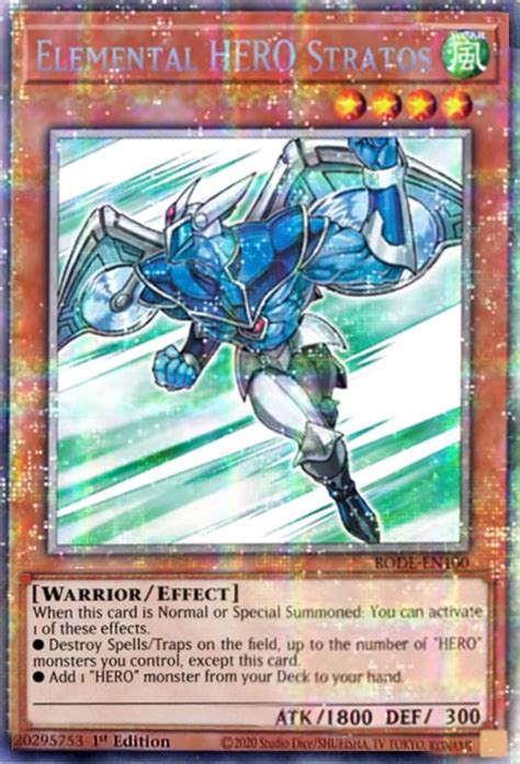 Elemental Hero Stratos Burst Of Destiny Yu Gi Oh Cardtrader