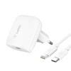 Cargador De Red Usb C Pd W Cargador Usb C A Lightning Belkin Blanco