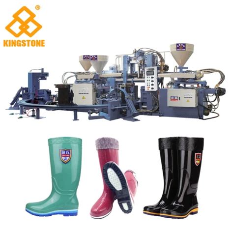 Automatic Rotary Two Colour PVC Rain Shoe Injection Molding Machine