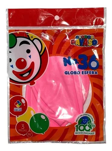 Globo Payaso Esfera Rosa Bebe Pzas