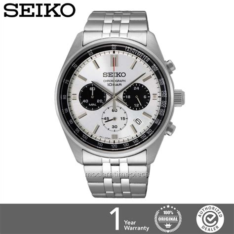 Seiko Ssb425p1 Ssb429p1 Quartz Chronograph Stainless Steel Mens Watch Shopee Malaysia