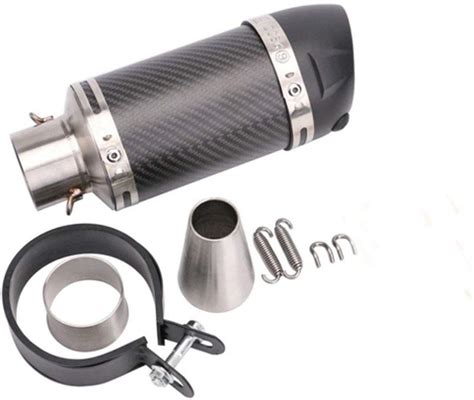 Buy Mseleuq Universal Motorcycle Scooter Modified Muffler Carbon Fiber