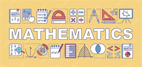 Premium Vector Mathematics Word Concepts Banner Presentation