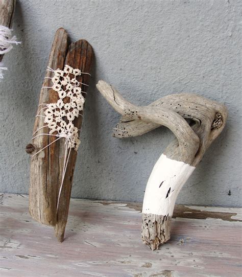 Natural Painted Driftwood Sticks Doily Lace Feathers Dream Etsy