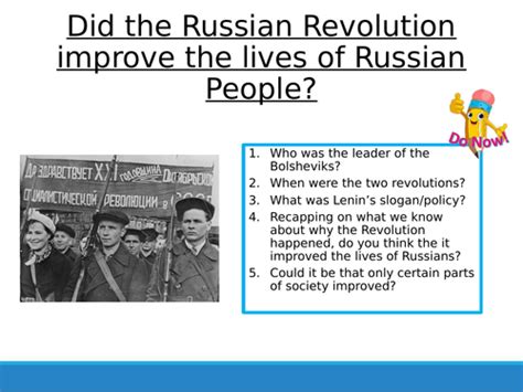 Russian Revolution 9 - Impact of revolution | Teaching Resources