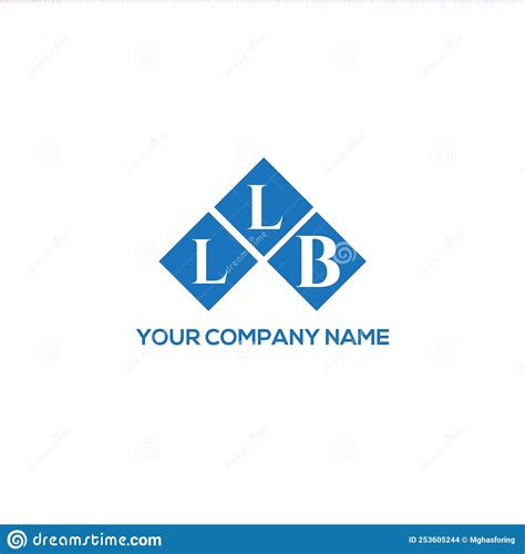 Llb Letter Logo Design On White Background Llb Creative Initials