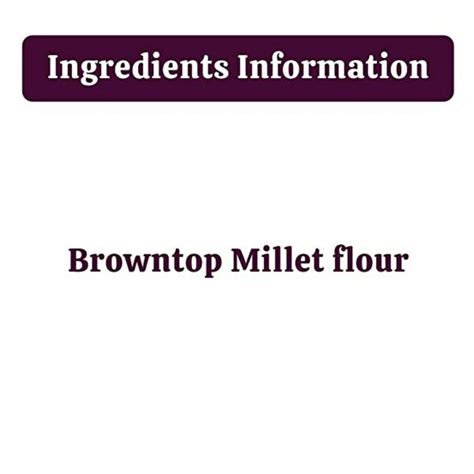 Browntop Millet Flour (5kg) - JioMart