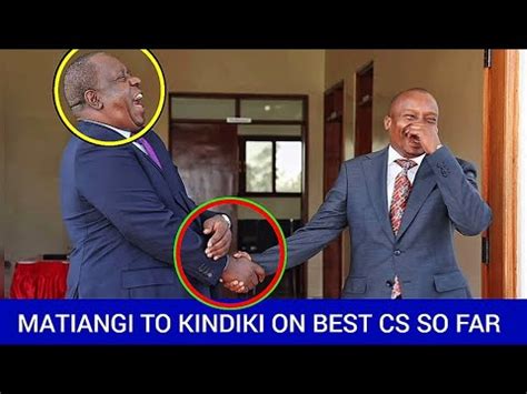 Fred Matiangi Congratulates Kindiki On Best Performing CS In Ruto S