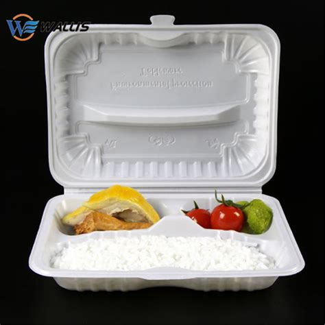 Custom Logo Disposable Pp Pet Pvc Plastic Rectangular Food Box With