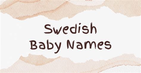 AI Swedish Baby Name Generator