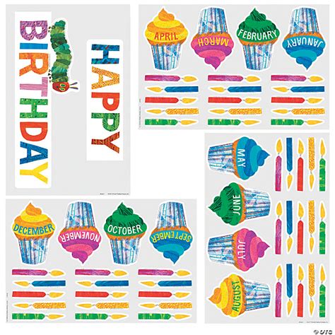 Eric Carle Birthday Mini Bulletin Board Set Pc Oriental Trading