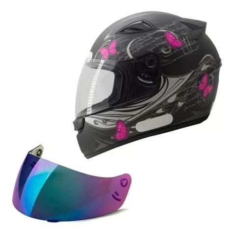 Capacete Feminino Ebf Spark Flash Tifany Viseira Camaleão Frete grátis