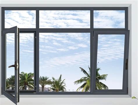 China Manufacturer Aluminium Casement Hung Window With Fly Screen