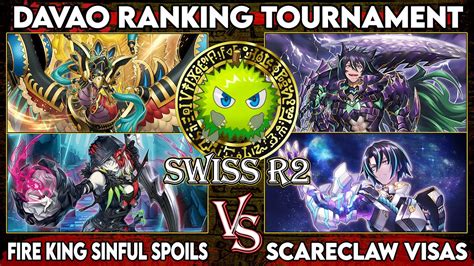 Fire King Sinful Spoils VS Scareclaw Visas Davao YUGIOH Ranking