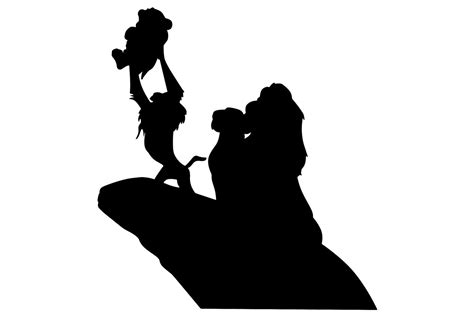 Lion King Silhouette Pride Rock