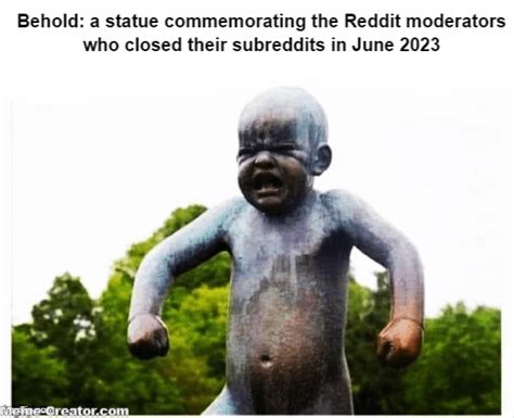 Statue of a baby throwing a temper tantrum : r/MemeTemplatesOfficial