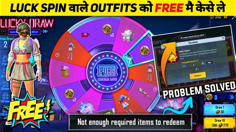 Free Lucky Spin Outfits Skins Glitch Pubg Mobile Lite Pubg Lite