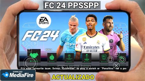 SALIO FC 24 PPSSPP NUEVOS FICHAJES KITS FACES REALES CAMARA PS5