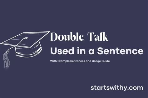 DOUBLE TALK in a Sentence Examples: 21 Ways to Use Double Talk