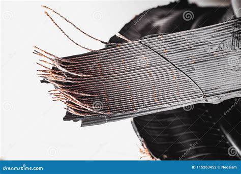 Damaged Tire after Tire Explosion Stock Photo - Image of auto, burst: 115263452