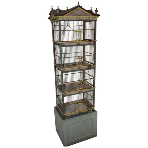 Antique Victorian French Style Wood Bird Cage At 1stdibs