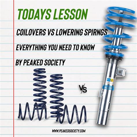 Coilovers Vs Lowering Springs What S Better For Your Car