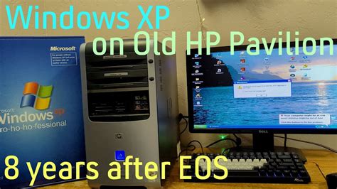 Windows Xp On Old Hp Pavilion Desktop 8 Years After End Of Support Youtube