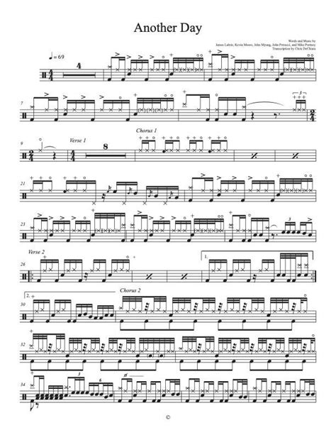 Under A Glass Moon Dream Theater Collection Of Drum Transcriptions Drumsetsheetmusic