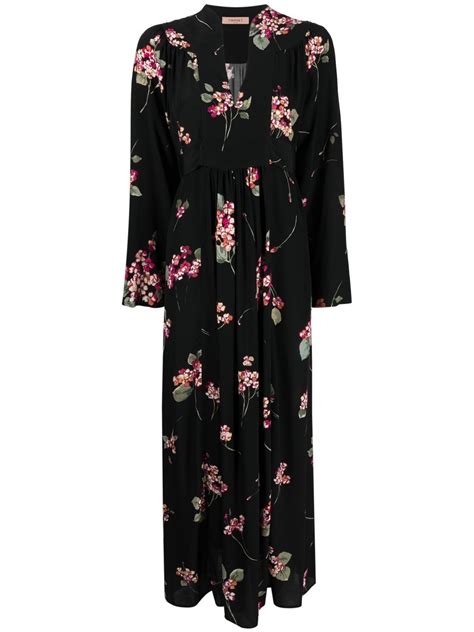 Twinset Floral Print V Neck Dress Farfetch