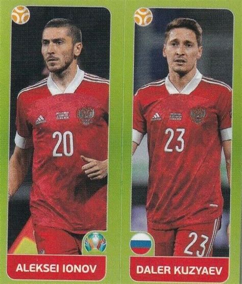 Panini Euro Em Tournament Edition Sticker No Ionov Kuzyaev