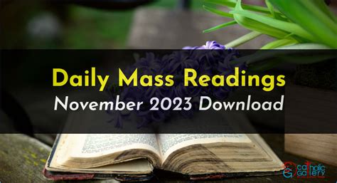 Download Mass Readings - November 2023 - Catholic Gallery