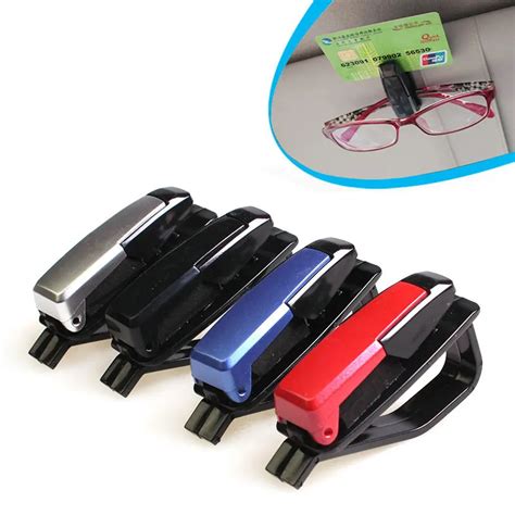 Car Glasses Holder Instrument Clip Multi Function Glasses Clip 4 Colors