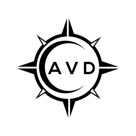 Avd Abstract Monogram Shield Logo Design On White Background Avd