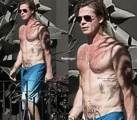 Brad Pitt Tattoo Brad Pitt Troy Bratt Pitt Paul Newman Censored