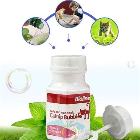 Jual Bioloine Catnip Bubbles 17 7ml Bubble Catnip Mainan Kucing