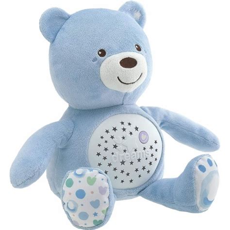 Veilleuse Peluche Ourson Projecteur First Dream Bleue De Chicco Sur