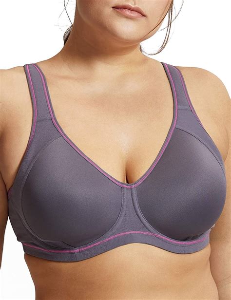 Syrokan Women S High Impact Workout Sports Bra Underwire Lightly Padded