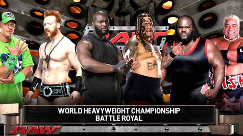 WWE 2K22 Umaga Vs John Cena Vs Omos Vs Mark Henry Vs Sheamus Vs Rikishi