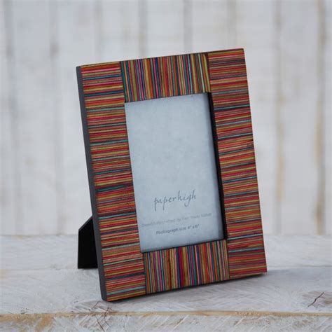 Dhari Colourful Fair Trade Photo Frame By Paper High Eco Ts