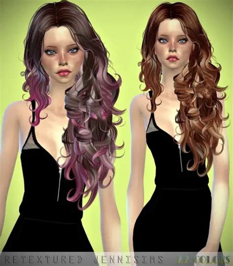 Jenni Sims Newsea`s Chambers Hair Retextured Sims 4 Hairs