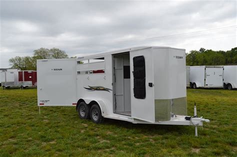 2023 Titan Trailers Avalanche Ii 2 Horse Slant 68x13x7