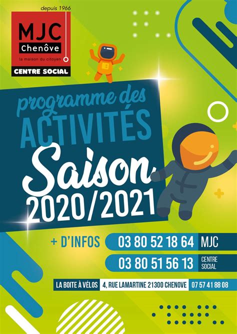 Calaméo Plaquette saison 2020 2021 MJC CS de Chenôve