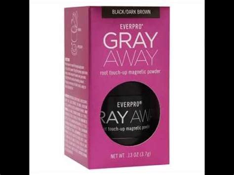 Everpro Gray Away Root Touch Up Magnetic Powder Black Dark Brown