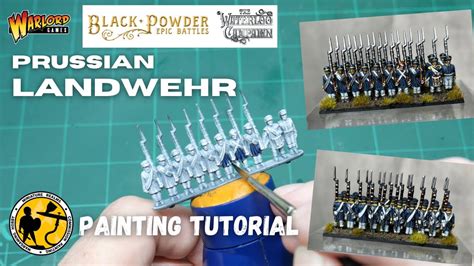 Warlord Games Epic Battles Prussian Landwehr Infantry Painting Tutorial