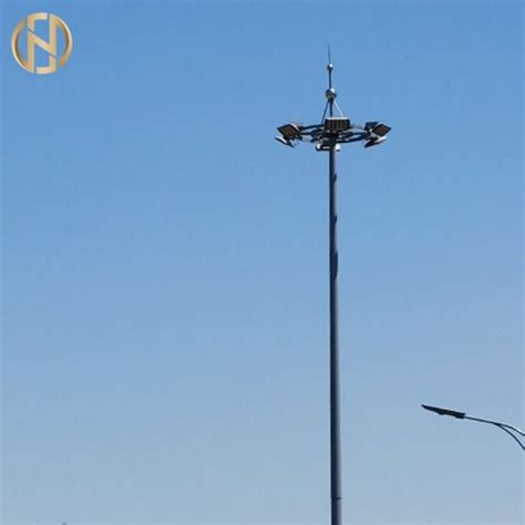 Hot Dip Galvanized Steel Stadium Telescoping High Mast Light Pole