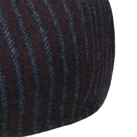 Panel Woolen Stripe Flatcap By Stetson Chf